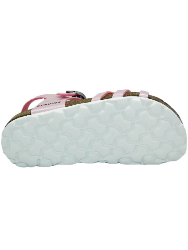 Sandały Dziewczęce Młodzieżowe Z Profilowaną Wkładką Róż Genuins Tampico Space Rosa II gatunek