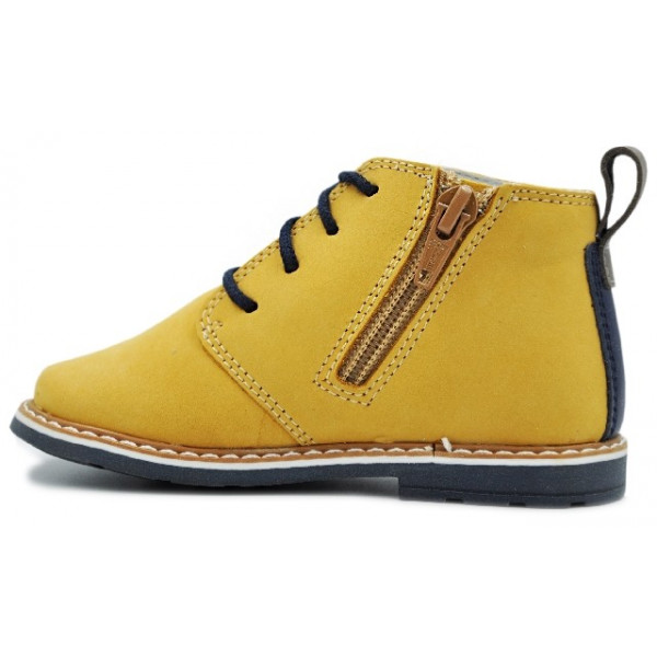 Trzewiki na Jesień Skórzane Dla Chłopca Na Suwak Bartek w-81852-5/1lt