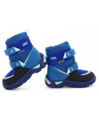 Kozaki Sniegowce Niebieskie Bartek t-21759/532 z Membraną BRTKtex Waterproof II gatunek