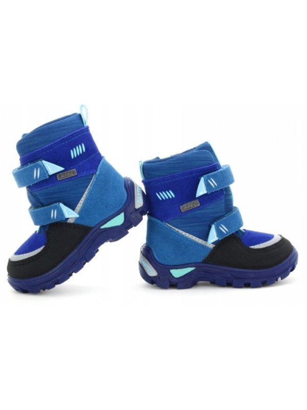 Kozaki Sniegowce Niebieskie Bartek t-21759/532 z Membraną BRTKtex Waterproof II gatunek