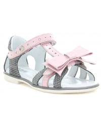 Sandałki dla dziewczynek na lato z odpinaną kokardą Bartek w-36182/1g7