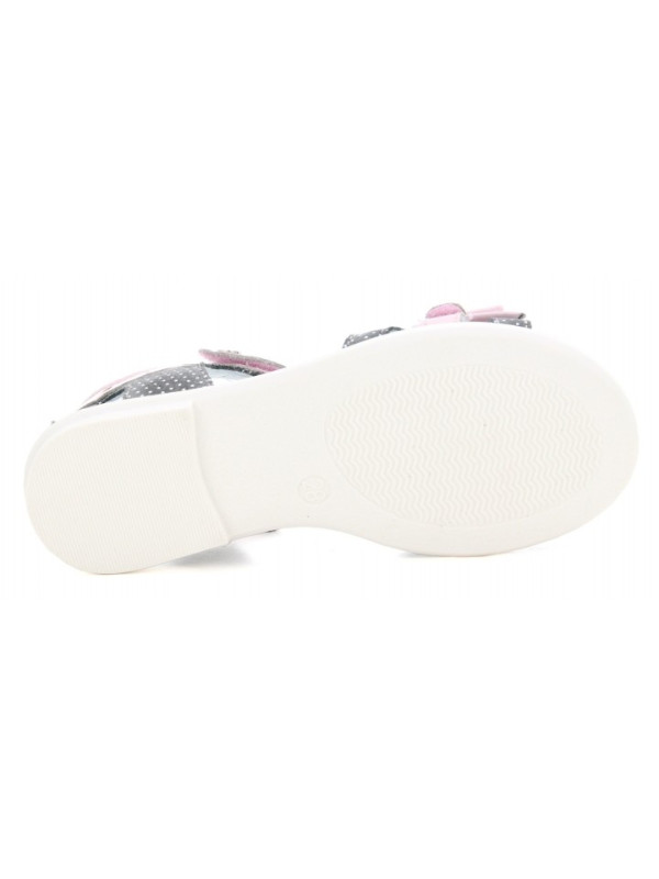 Sandałki dla dziewczynek na lato z odpinaną kokardą Bartek w-36182/1g7