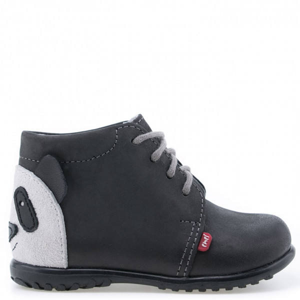 Chłopięce Trzewiki na Jesień Sznurowane Z Pandą Emel e 1150-1