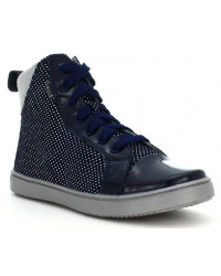 Trampki młodzieżowe ze skóry naturalnej jesienne bartek w-97359/sz/1h7