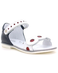 Dziewczęce sandały na lato ze skóry naturalnej Bartek w-86167/h41 II gatunek