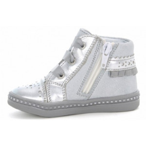 Srebrne Trzewiki Półbuty Jesienne Dla Dziewczynek Bartek w-51846/12d