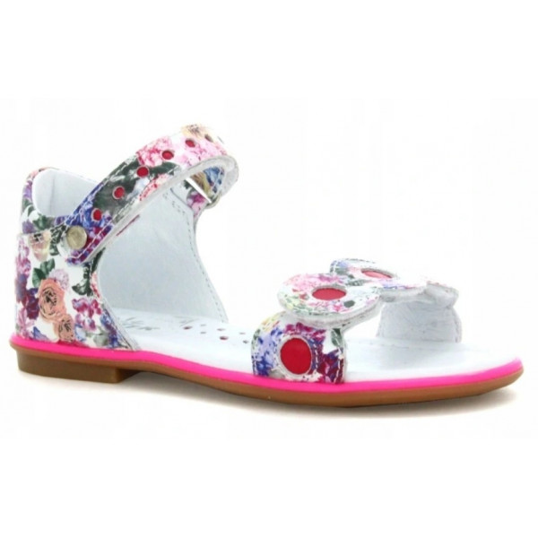 Sandały Buty Kolorowe Sandały na Rzep dla Dziewczynki Bartek t-16167/1g