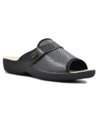 Klapki Damskie Czarne Na Lato Fin-Flex GE 1416 Nero