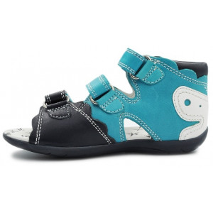 Sandały Buty Bartek T-61823/516 Dziewczęcw Sandały na Rzepy - Motylek