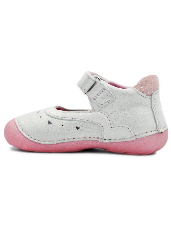 Elastyczne Półbuty Ze Skóry Naturalnej Dla Dziewczynek DD STEP 015-199
