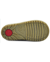 Sandały Buty Emel e 2431d-6 Dziewczęce Sandały na Rzepy - Metaliczny Kolor