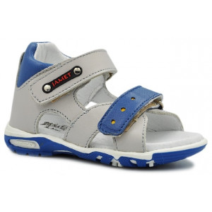 Szare Sandały Z Wysokim...