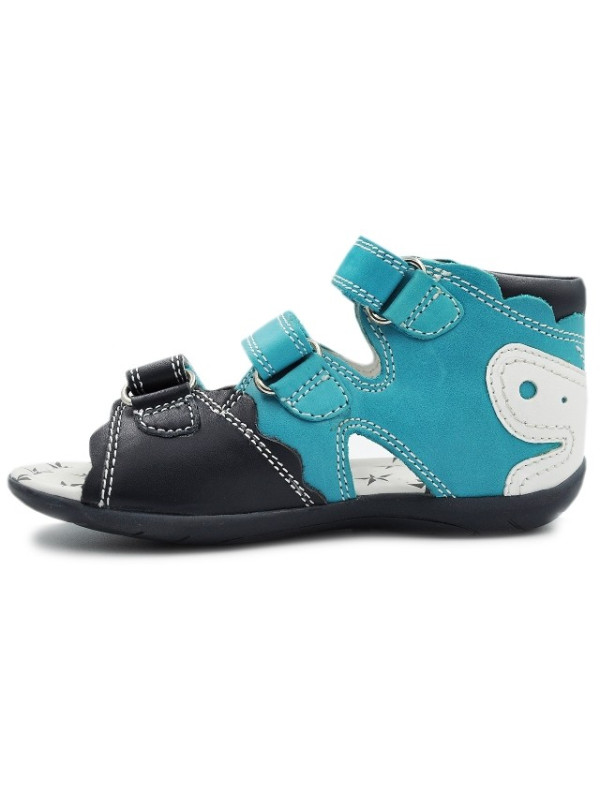 Sandały Buty Bartek T-61823/516 Dziewczęcw Sandały na Rzepy - Motylek