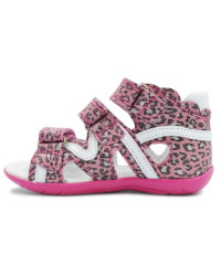 Sandały Buty Bartek w-11707-7/llo Dziewczęce Sandały na Rzepy - Różowa Panterka