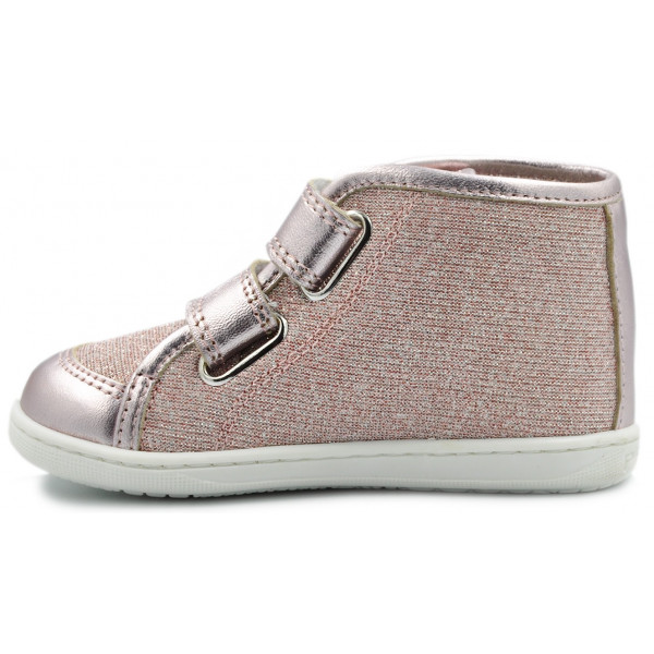 Różowe Półbuty Jesienne Dziewczęce Z Metalicznymi Dodatkami Primigi 3403600