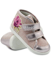 Różowe Półbuty Jesienne Dziewczęce Z Metalicznymi Dodatkami Primigi 3403600