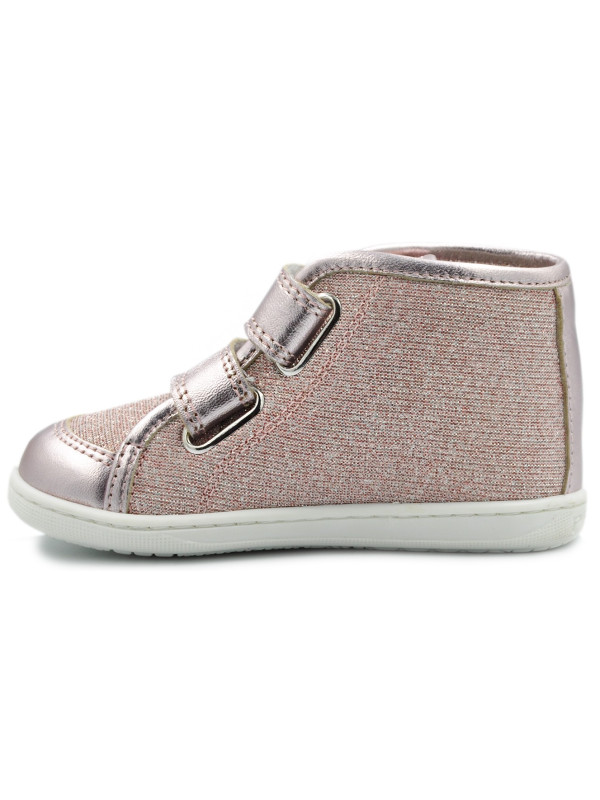 Różowe Półbuty Jesienne Dziewczęce Z Metalicznymi Dodatkami Primigi 3403600