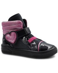 Czarne Dziewczęce Trampki Ocieplane Na Zimę Jesień Bartek w-1385-oscp