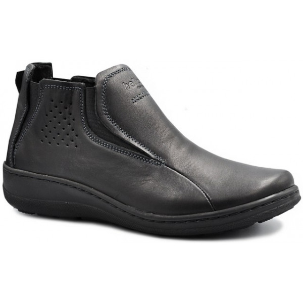 Ocieplane Buty Damskie Eleganckie Botki HELIOS 566 Czarne
