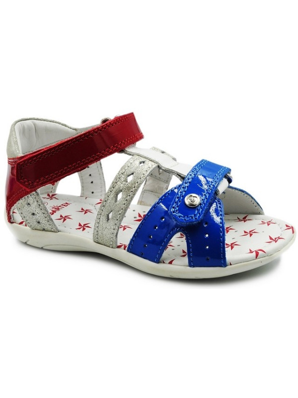 Kolorowe sandały dla dziewczynki w gwiazdki na lato Bartek T-61836/H41