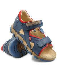 Sandały Buty Emel e 2095-15 Chłopięce Sandały z Wygodnym zapięciem na Rzepy