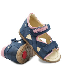 Sandały Emel 2086-24 Sandały dla Dziewczynki z wygodnym zapięciem na Rzepy