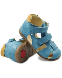 Sandały Emel e 2437-30 Chłopięce Półsnadały na Rzepy