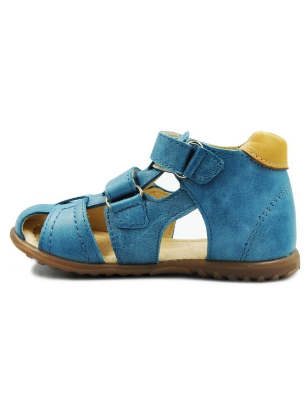 Sandały Emel e 2437-30 Chłopięce Półsnadały na Rzepy