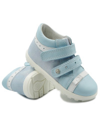 Błękitne Półbuty Dziewczęce Trzewiki Na Jesień Bartek w-11733-00