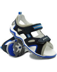 Sandały Dla Chłopca Niebieskie Bartek na Rzepy 19176-003