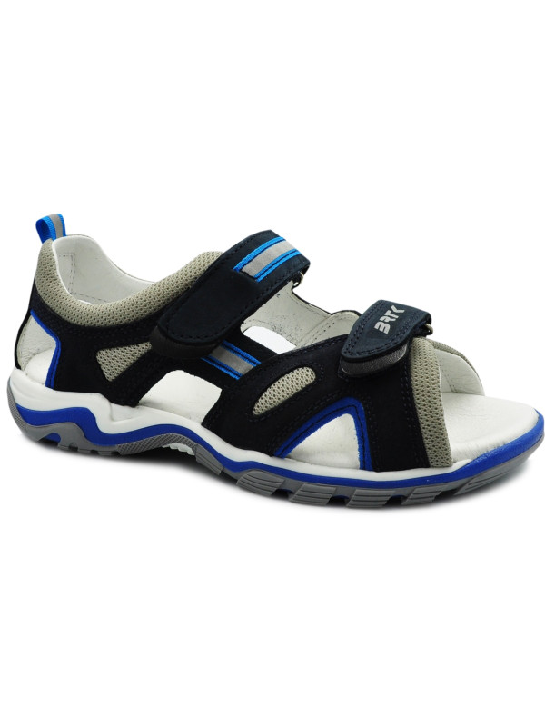 Sandały Dla Chłopca Niebieskie Bartek na Rzepy 19176-003