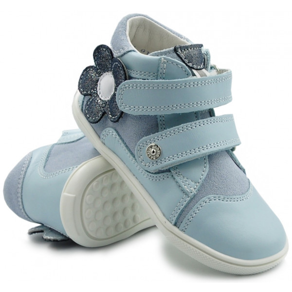 Błękitne Niebieskie Półbuty Dla Dziewczynek Na Jesień Bartek t-11703-003