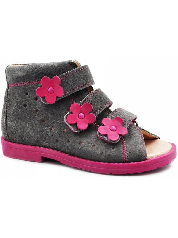 Sandały ortopedyczne z obcasem thomasa do przedszkola Dawid 1041,1042,1043