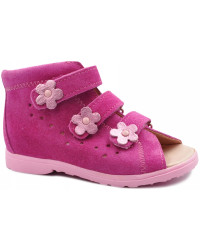 Sandały ortopedyczne dziewczęce z profilowaną wkładką Dawid 1041 1042 1043