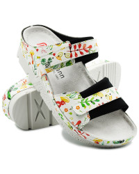 Klapki BERKEMANN Buty Damskie - wygodne zapięcie na Rzep rike 01164-108