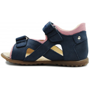 Sandały Emel 2086-24 Sandały dla Dziewczynki z wygodnym zapięciem na Rzepy