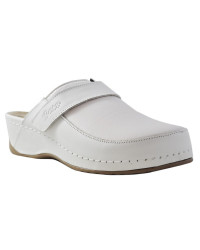 Białe Zdrowotne klapki Batz Elena z wyjmowaną wkładką