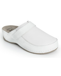 Białe Zdrowotne klapki Batz Elena z wyjmowaną wkładką