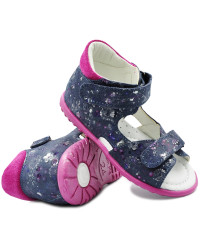 Sandały Emel e 2431a-5 Dziewczęce Sandałki na Rzepy