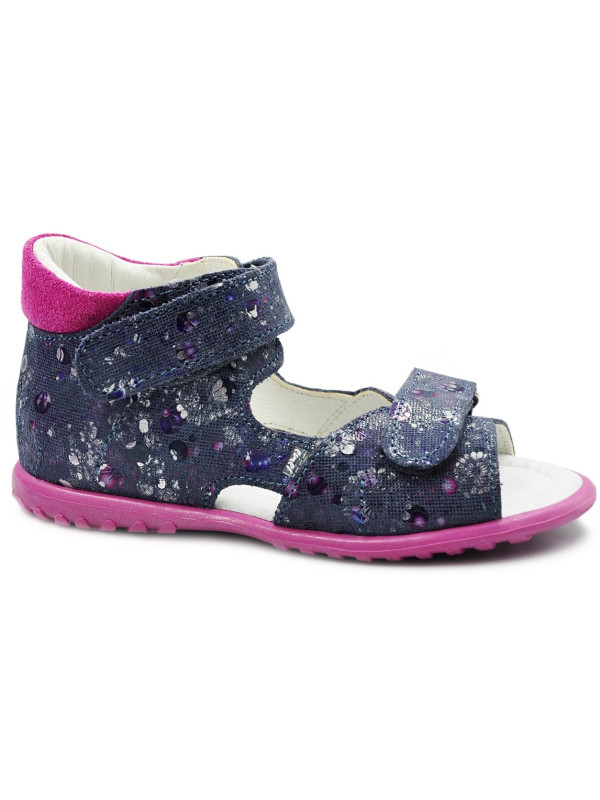 Sandały Emel e 2431a-5 Dziewczęce Sandałki na Rzepy