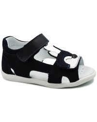 Sandały Buty Mido 21-20 granat Sandałki z wygodnym zapięciem na Rzep z uroczym Liskiem