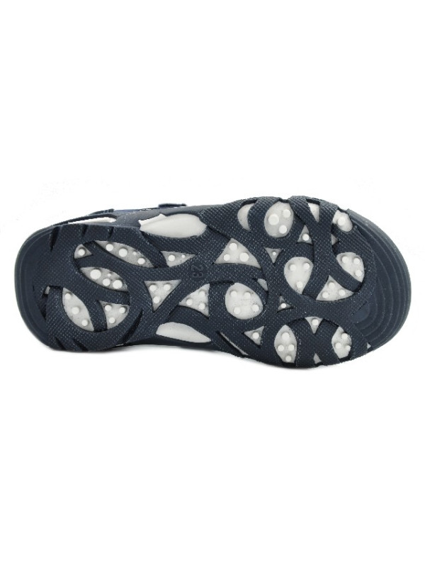 Sandały Buty Mido 21-05 granat-niebieski Chłopięce Sandały na Rzep