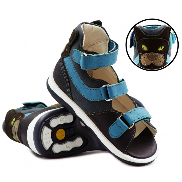 Buty Ortopedyczne MEMO CAT Dla Chłopca Korygujące Kapcie Kotek