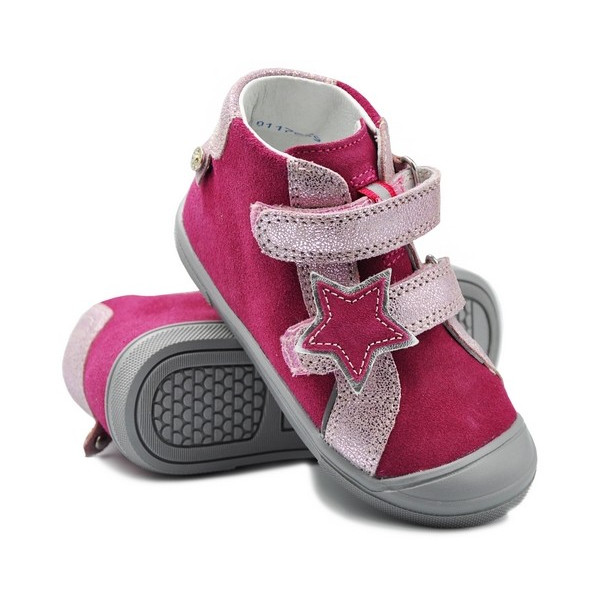 Dziewczęce Różowe Trzewiki na Jesień Trampki Z Gwiazdką Bartek 11384024