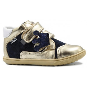 Złote buciki dla dziewczynek do nauki chodzenia na jesień Bartek 11703-028