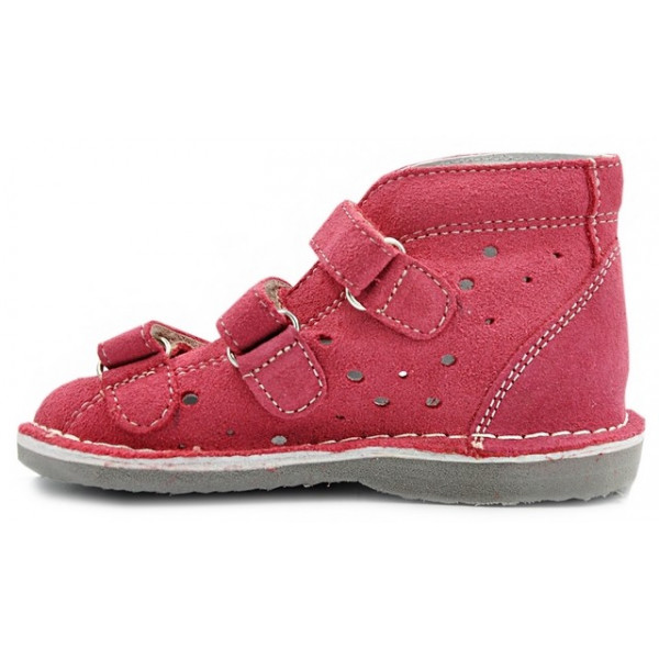 Buty Korygujące Wady Stóp Dziewczęce Danielki S134 Malinowe