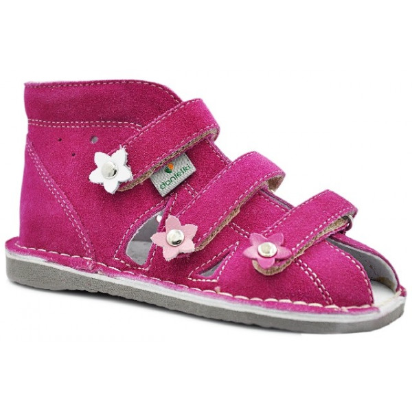 Sandały Korekcyjne Dziewczęce Danielki S134 Korygujące Wady Stóp