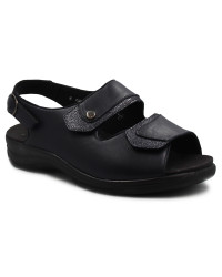 Sandały Szerokie Damskie Solidus Moni Nappa Stretch/Ser Blue/Ocean m