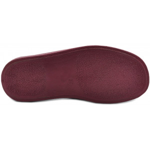 Wygodne szerokie kapcie damskie dla seniorek na prezent DR ORTO 132D014 Bordowe