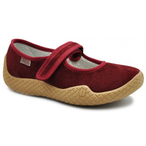 Pantofle Damskie Obuwie Domowe Dla Seniorów Seniorek Bordowe DR ORTO 197D003